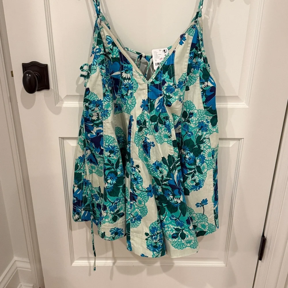 NWT Free People Zenni Printed Romper - Picture 2 of 2